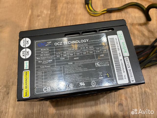 Блок питания проблемный OCZ 700W купить во Владимире | Электроника | Авито
