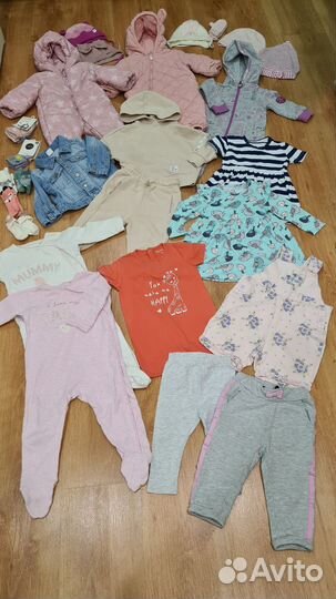 Детские вещи для девочки 68-74 пакетом