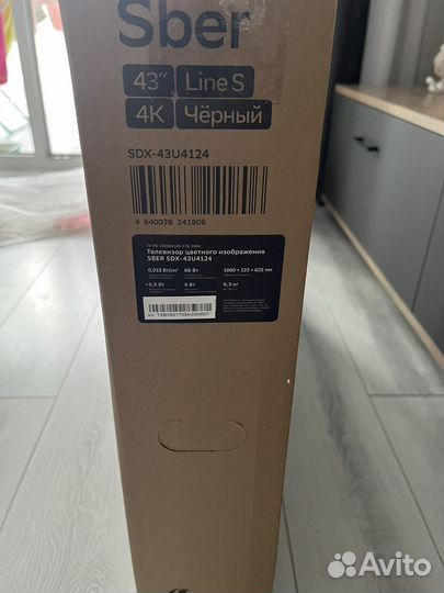 Телевизор Sber SDX-43U4124, 43