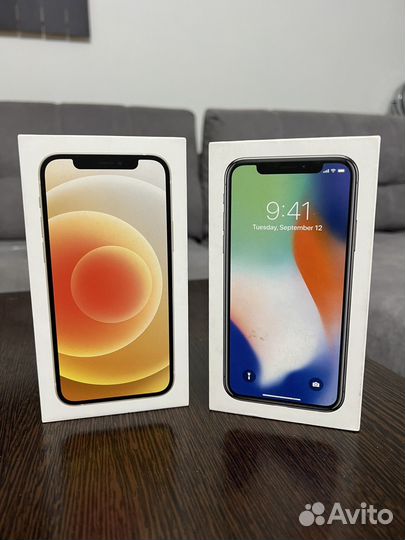 Коробка от iPhone 12, iPhone X