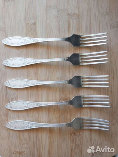 Ложки, вилки, чайные ложки СССР мельхиор