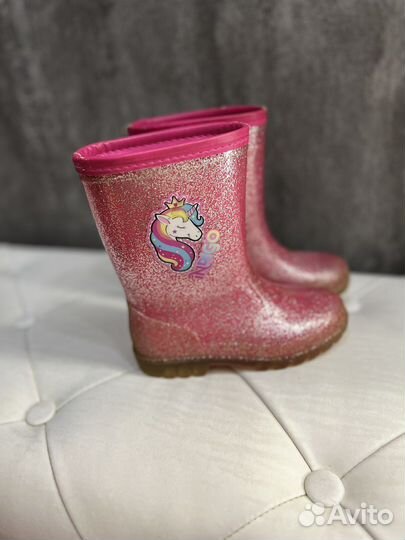 Резиновые сапоги для девочки 28