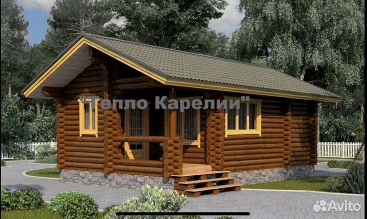 Сруб дома Компакт