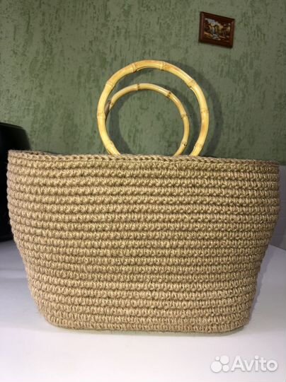 Сумка женская из джута
