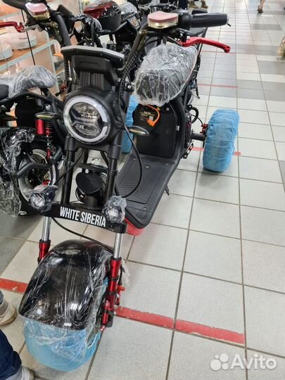 Электроскутер Трехколесный White Siberia WS-PRO