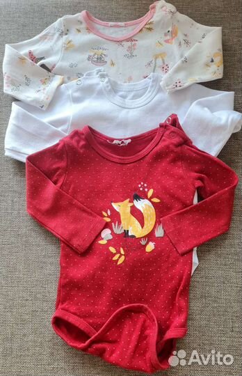 Боди для девочки 68 74