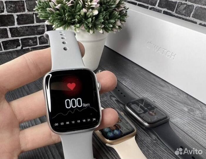 Apple Watch 9 + безрамочный экран (на гарантии)