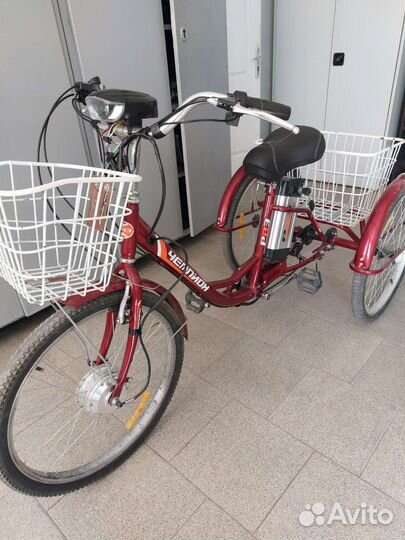 Электровелосипед трехколесный