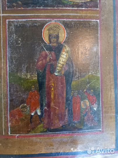 Икона четырехчастная, большая