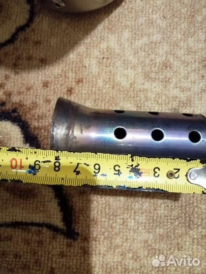 Глушитель на мото прямоток с дБ киллером