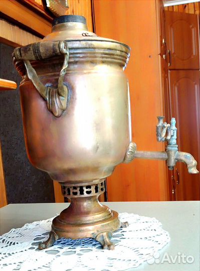 Старинный угольный самовар 