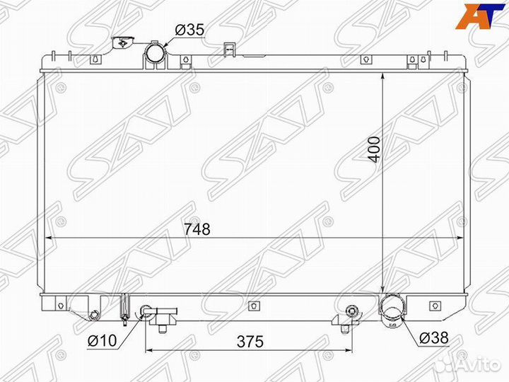 Радиатор охлаждения двигателя TY0006-161 Lexus GS3