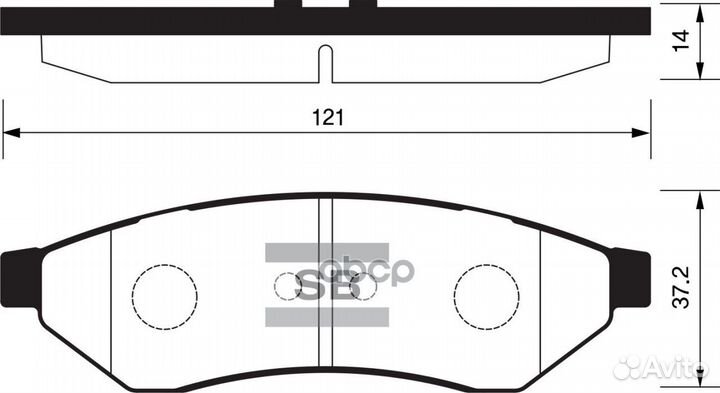 Колодки тормозные chevrolet epica 06/evanda 02