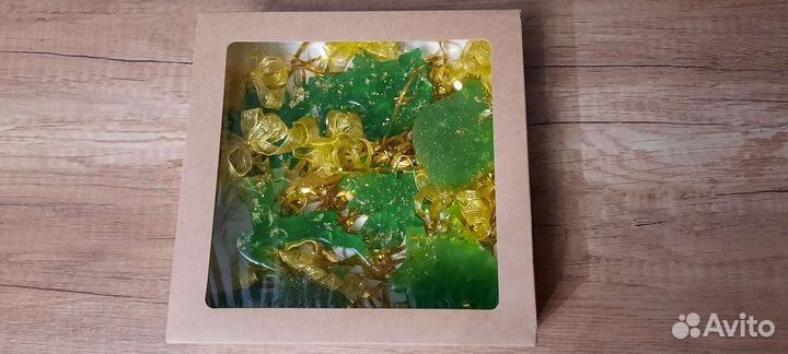 Новогодние игрушки из эпоксидной смолы