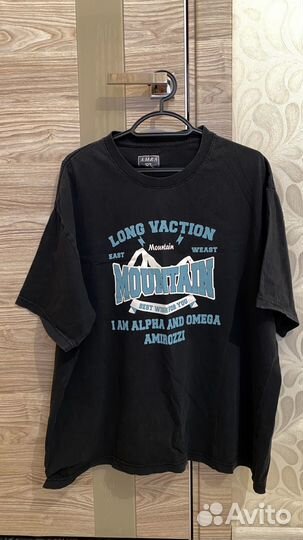 Футболка черная оверсайз