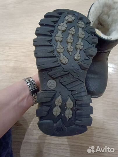 Сапоги зимние детские размер 25