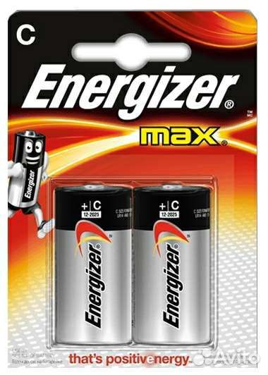 Батарейки Energizer Max C/LR14 (2шт.)