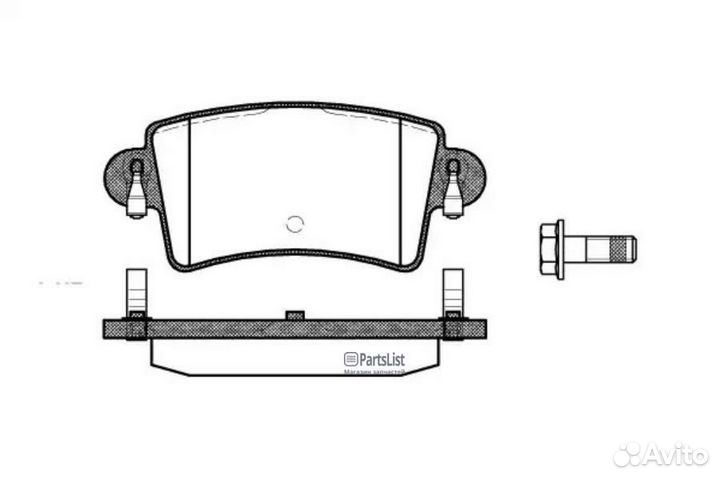 Колодки торм.зад. opel Movano 1.9/2.2/2.5/TD 9/00-; nissan Interstar/renault Master II Москва 083300