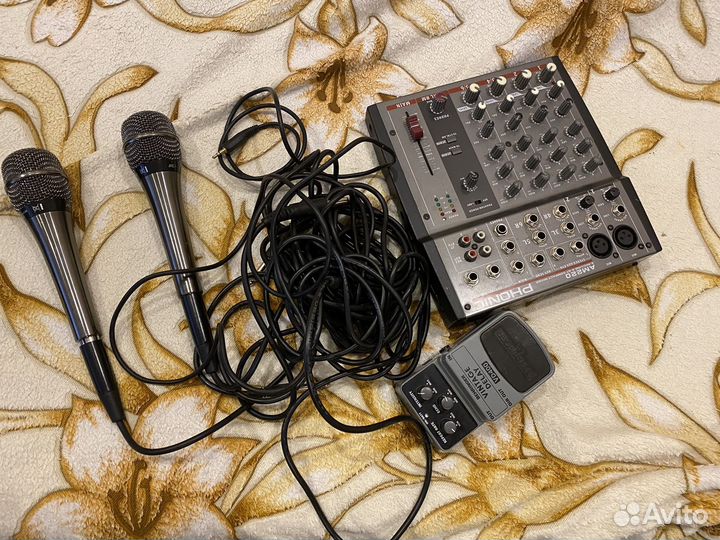 Микрофоны проводные Микшерный пульт