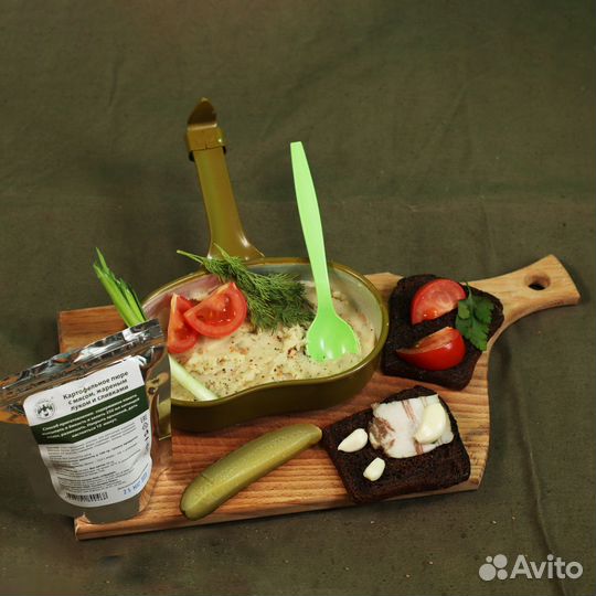Картофельное пюре с мясом, сублиматы
