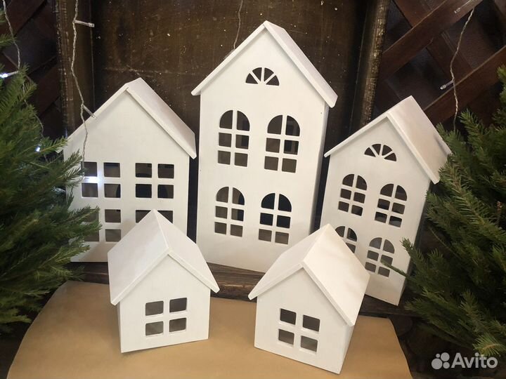 Домики новогодние
