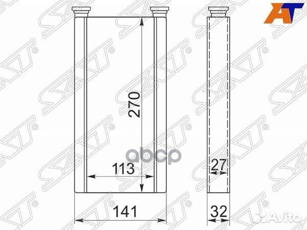 Радиатор отопителя stlx453950 Sat
