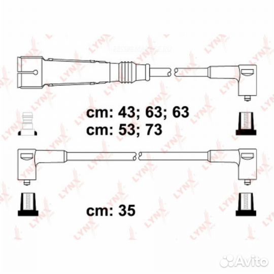 Lynxauto SPE8005 Комплект высоковольтных проводов
