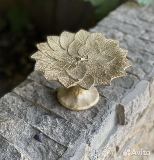 Тортница, конфетница, декор «лист»