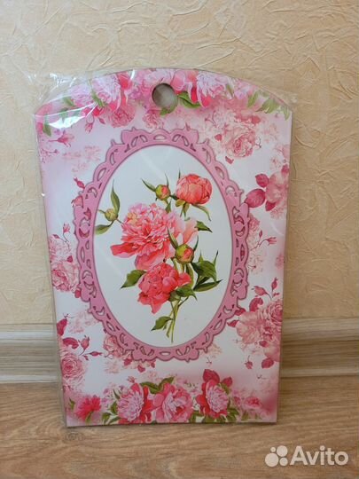 Доска разделочная новая декоративная Розы прованс
