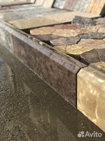 Бордюры под мрамор вибролитьё