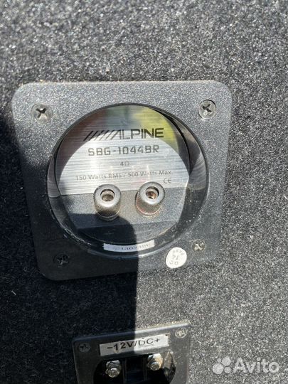 Сабвуфер Alpine sbg-1044 BR