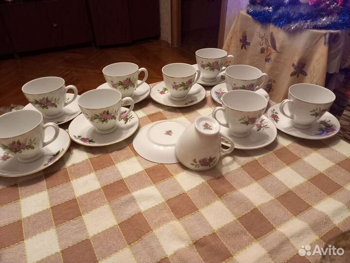 Чайные пары СССР 1970-1979 год фарфор тончайший