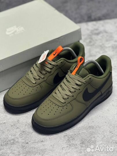 Кроссовки Nike Air Force 1 Medium Olive (Арт.71389)