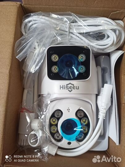 Видеокамера поворотная уличная 2 в 1, качество 8Мп