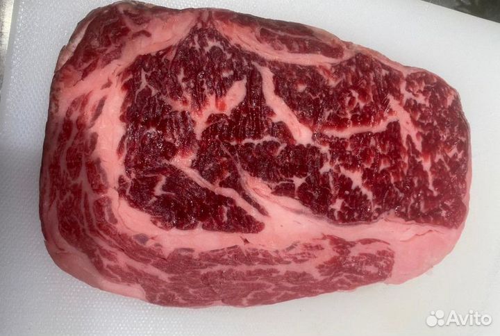 Стейк рибай / Спинной отруб / Мраморная говядина