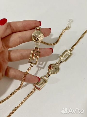 Цепочка для очков Versace золотого цвета