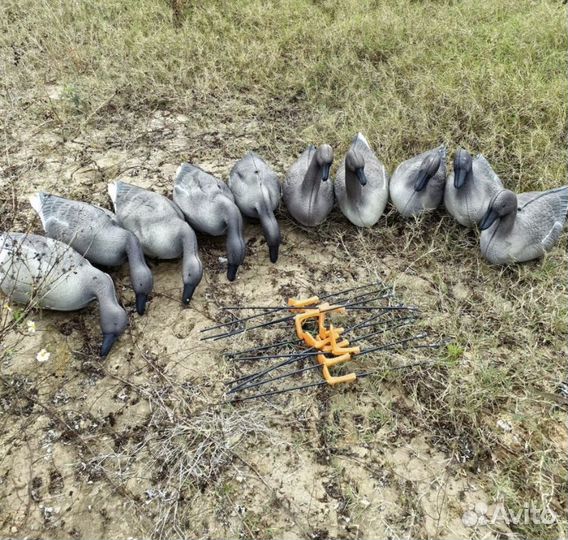 Чучела гусей гуменник 10 шт