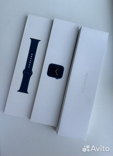 Часы apple watch 6 40mm синие