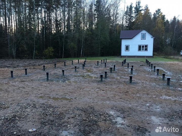 Винтовые сваи, доставка, монтаж