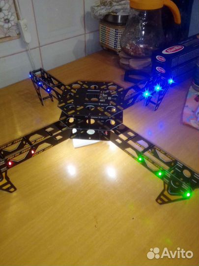 Карбоновая рама коптера силовой платой под камеру