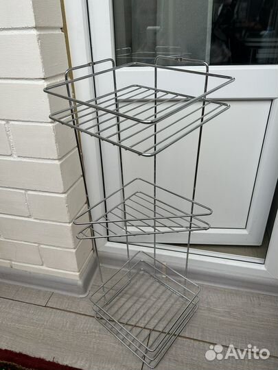 Угловая полка для ванной