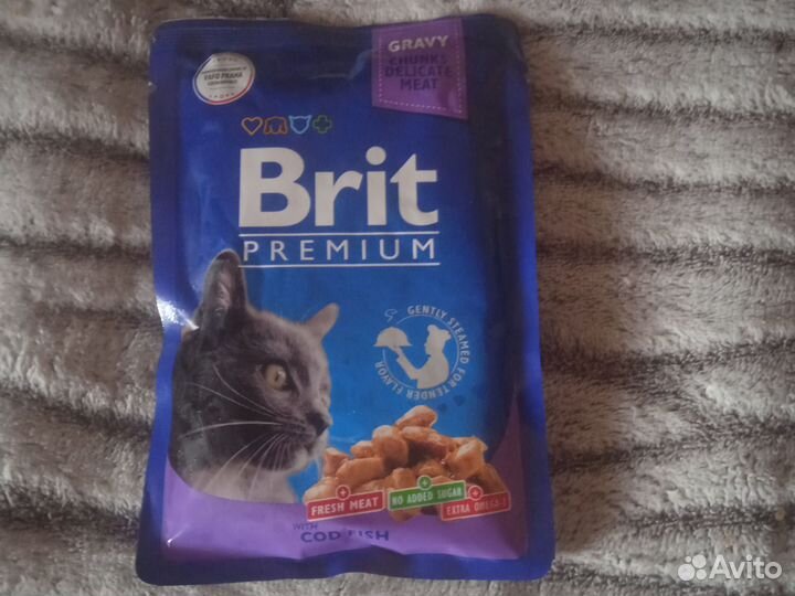 Корм для кошек паучи Brit