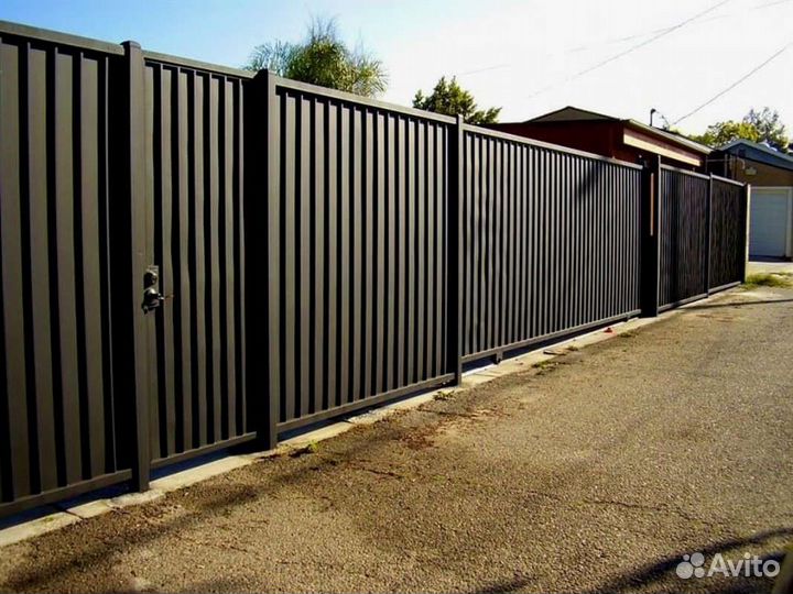 Забор профлист с установкой