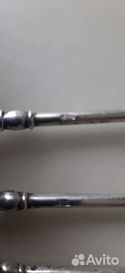 Кофейные серебряные ложки 875 пробы 6 шт