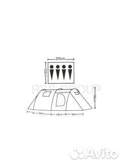 Палатка летняя 4х местная
