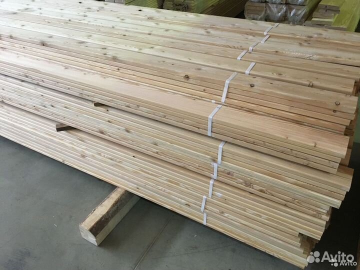 Доска террасная лиственница гладкая
