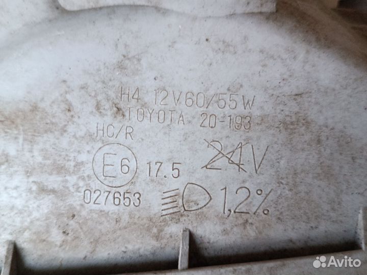 Продам фару toyota карина ii t17 левый h4 20 - 193