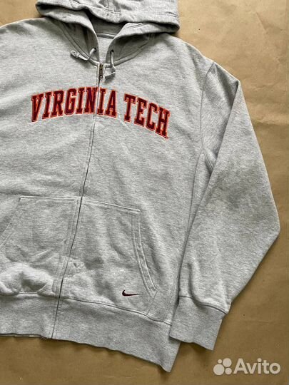 Винтажное зип-худи Nike Virginia Tech