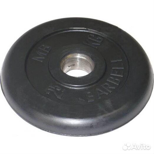 Диск обрезиненный черный MB Barbell D31мм