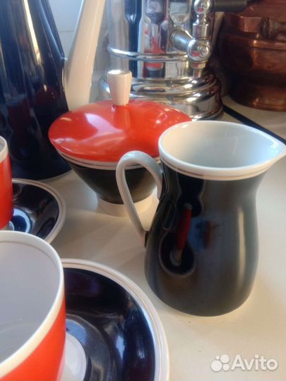 Фарфоровый кофейный сервиз гдр